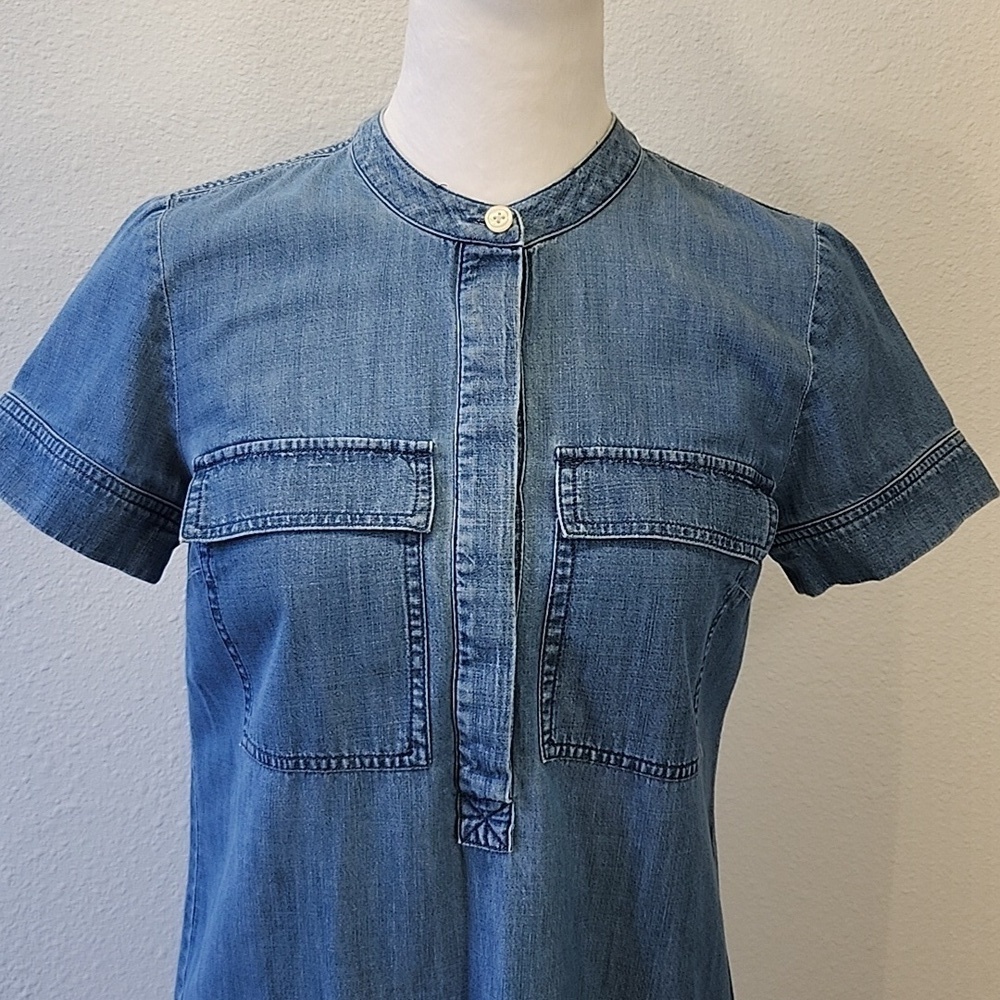 J. CREW DENIM DRESS SIZE 00 - Picture 3 of 8